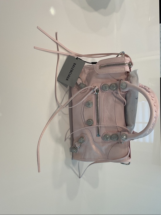 Balenciaga Handbags - Balenciaga Mini City Bag in Pale Pink with Silver Hardware